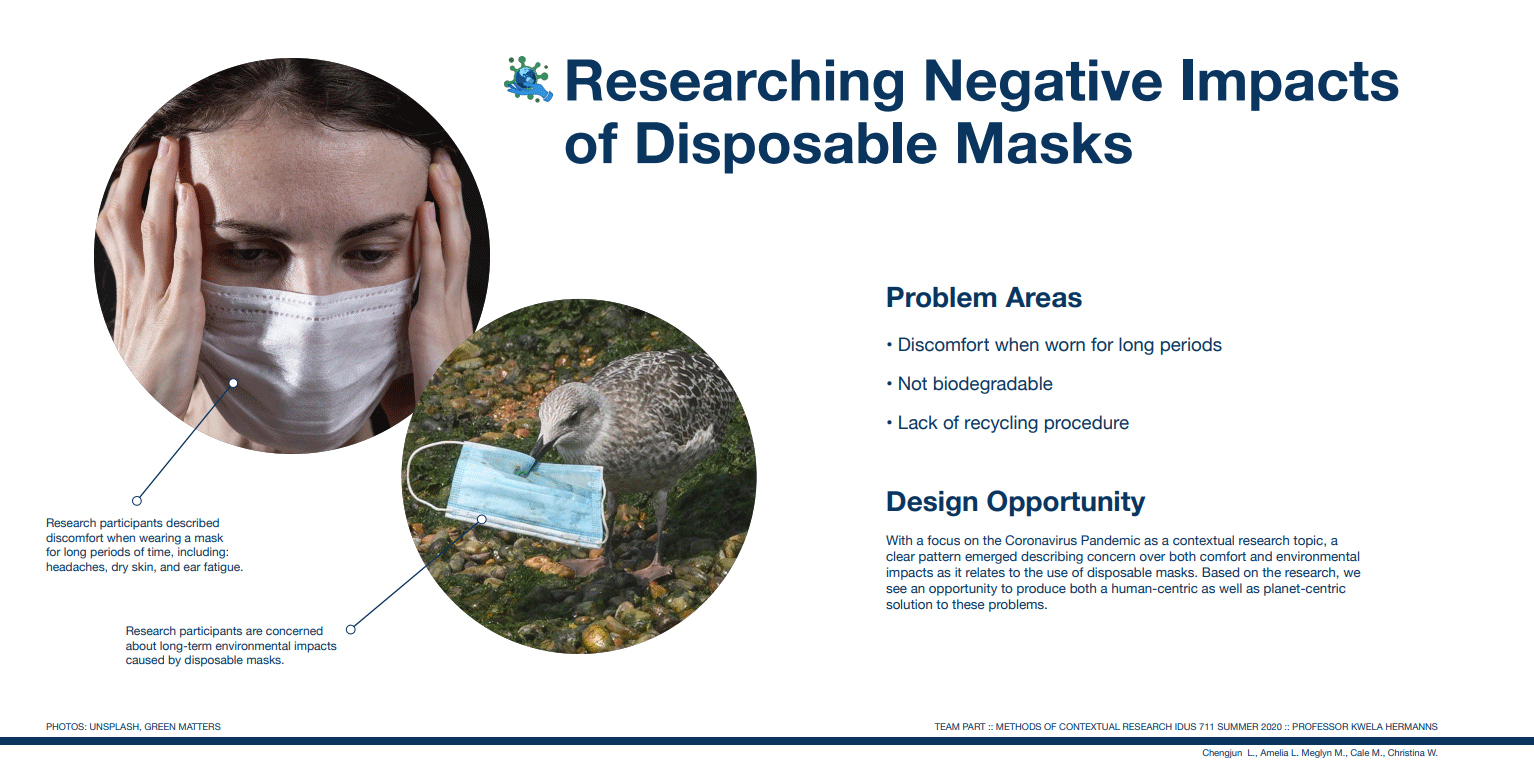 Negative impacts of disposable masks