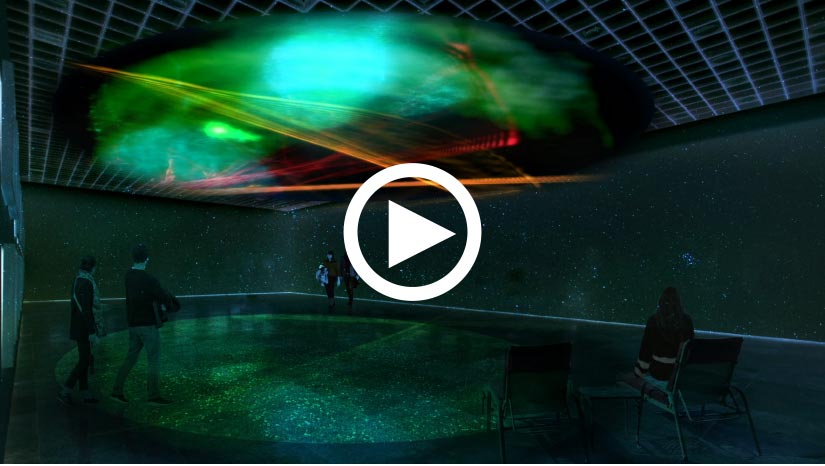 click to play a video of the final aurora experience.