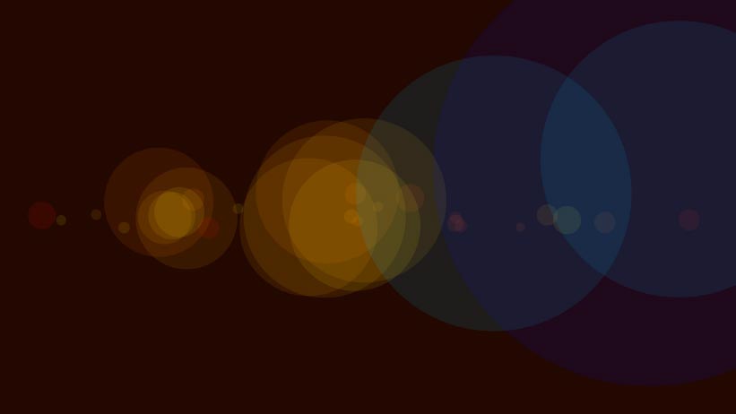 A second selection of circles rendered from code.